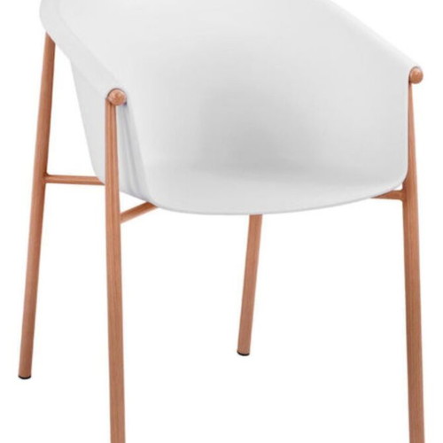 Polypropylene Armchair White Shade Set of 4 Like New
