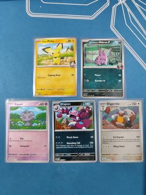 Pokémon κάρτες σε άριστη κατάσταση, πακέτο 5 τεμαχίων