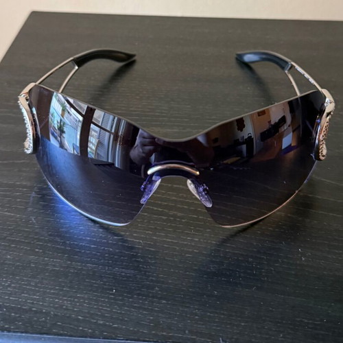Dior women's sunglasses, blue and purple