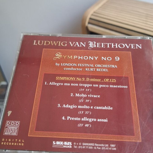 Ludwig Van Beethoven Symphony no 9 CD, classical music