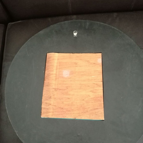 Wall mirror used, round 60cm