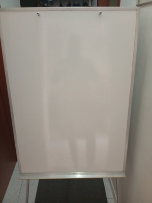 Whiteboard used, 100x70 cm with tripod stand, professional