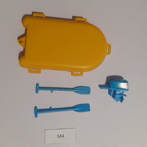 Playmobil boat used, yellow, with base break #M4
