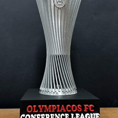 UEFA Conference League Olympiacos trophy with base new