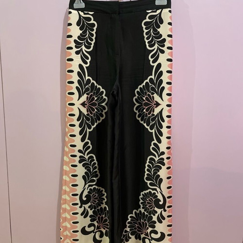 Zara high-waisted pants new, black and pink