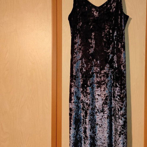 Midi velvet dress Edited new, blue silver, size S-M-L