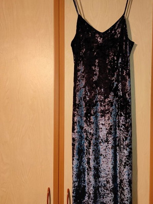 Midi velvet dress Edited new, blue silver, size S-M-L