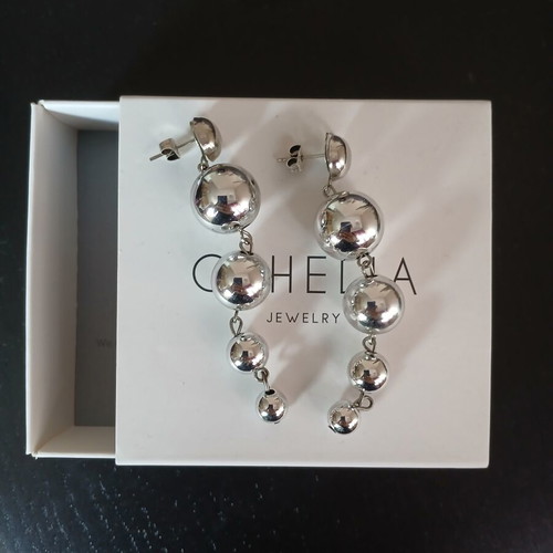 Othelia Jewels Long Earrings Silver New