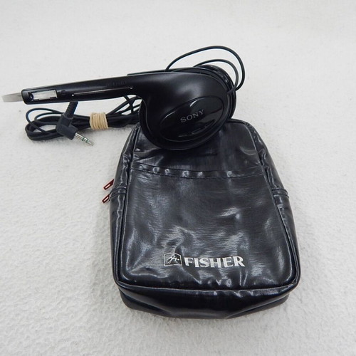 Fisher Stereo Cassette Player PH 35 with Sony headphones