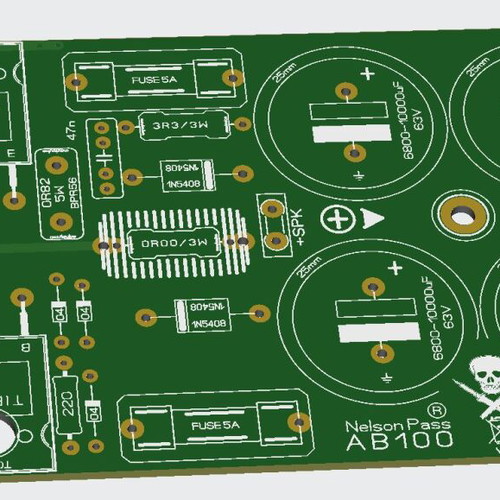 Audio Power Amplifier Class AB Nelson Pass AB100 PCB new