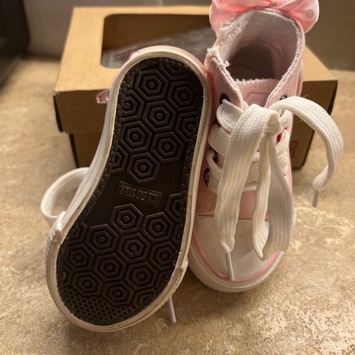 Big Star kids boots size 18 pink with bow like new