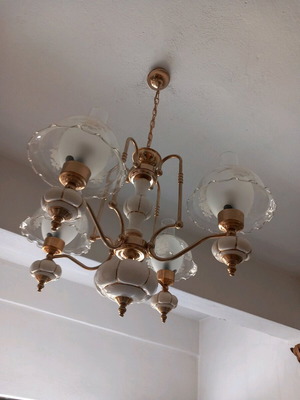 Φωτιστικό μεταχειρισμένο με πορσελάνη τετράφωτο