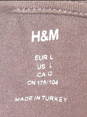 Elastic H&M dress used, plus size, ash rose color