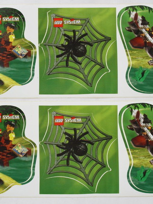 Αυτοκόλλητα Lego System Adventurers 5956 καινούργια, 2 τεμάχια