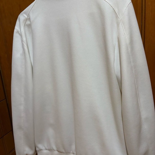 Zara white bomber style college jacket, medium