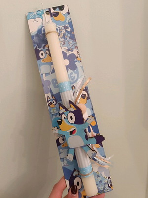 Bluey candle new with frame 30 centimeters