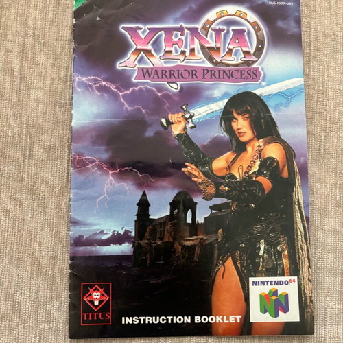 Xena Nintendo 64 manual used