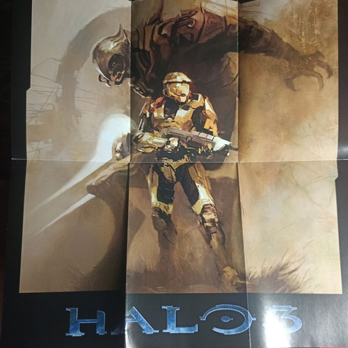 Halo 3 Master Chief Arbiter Poster 14''x14'' like new