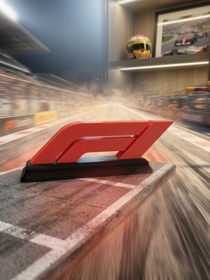 Formula 1 3D logo new, decorative stand