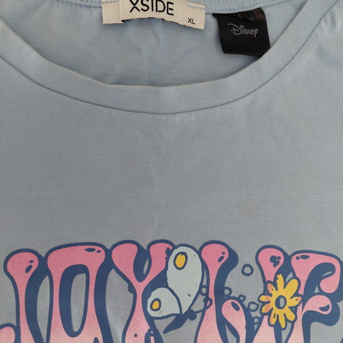 Xside Minnie Mouse Blue T-shirt XL like new with floral print