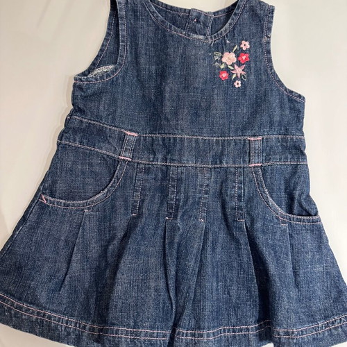 Baby dress new, soft denim for girl 3-6 months