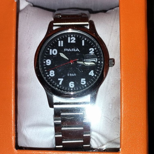 Para H.S.E German Watch, Citizen Quartz, Black and Silver