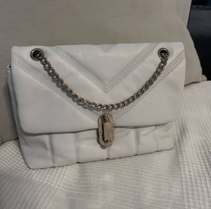 Λευκή δερμάτινη τσάντα Ted baker