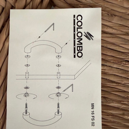 Colombo Design MN 16 FS 02 door handles new, polished brass
