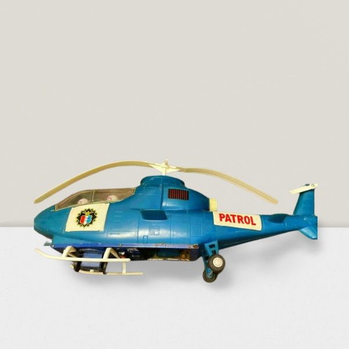 Helicopter toy used, rare vintage with metal parts