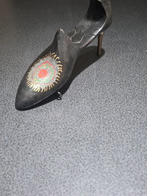 Decorative Wooden Shoemaker's Last like new, handmade art piece