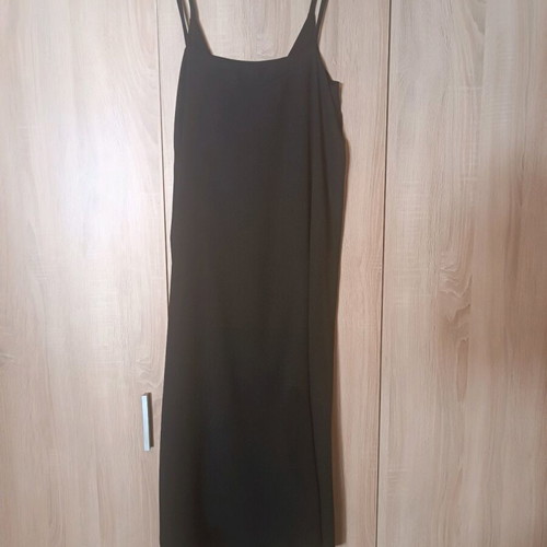 Massimo Dutti black dress with straps, like new, size 38