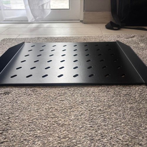 Rack 19" heavy-duty shelf 35cm depth, used, 20kg capacity