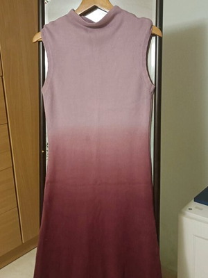 Raxevsky dress used, thin wool sleeveless, pink-purple ombre