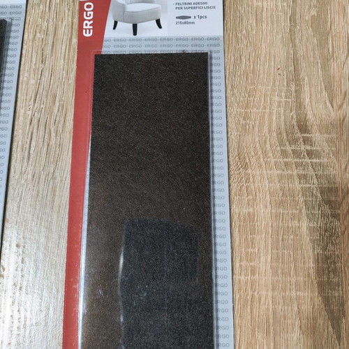 Ergohome Felt Pad Adhesive for Smooth Surfaces 215x80mm new, pack of 6