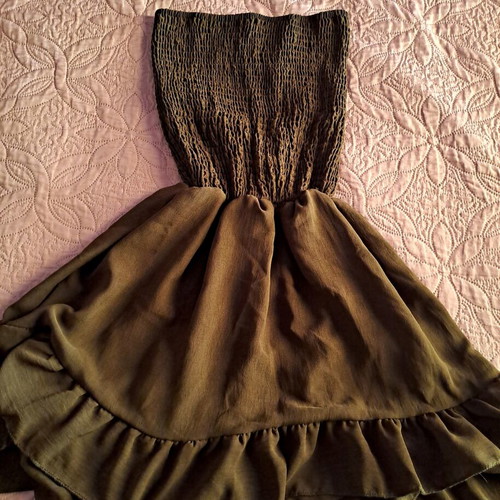 Dress2undress strapless dress shorts new, chocolate color