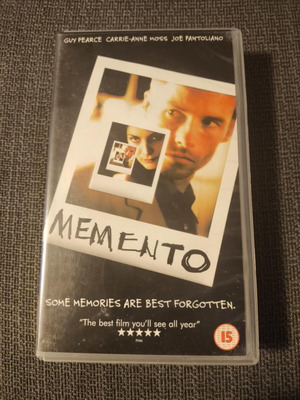 Memento VHS like new, crime drama adventure thriller