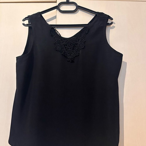 Vintage women's blouse black, like new, size L