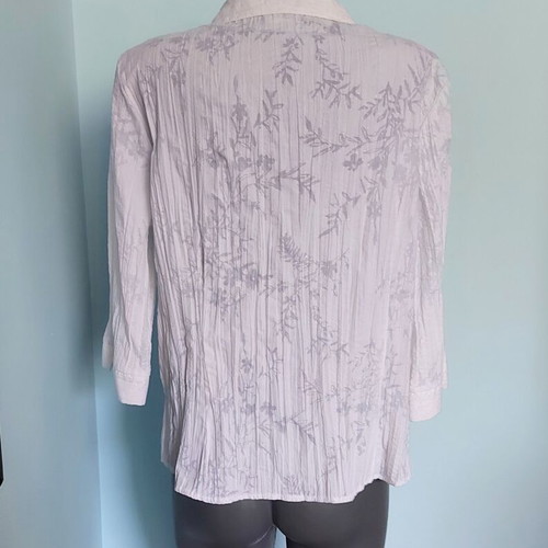 C&A CANDA women's shirt with transparent floral print