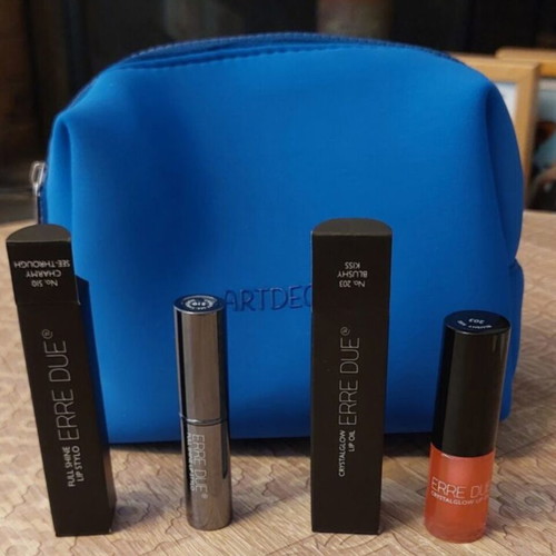 Erre Due & Artdeco Lip Stylo and Lip Oil Set with Neseser new