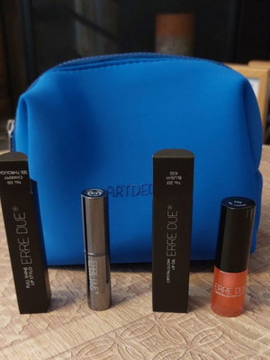 Erre Due & Artdeco Lip Stylo and Lip Oil Set with Neseser new