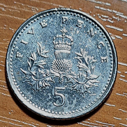 British coins used, 3 pieces with Elizabeth 1975-1994