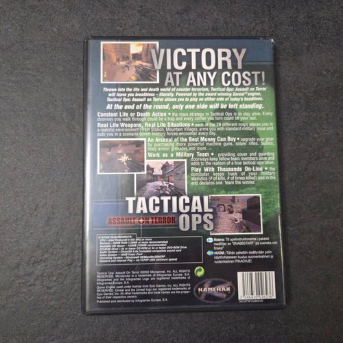 Tactical Ops Assault on Terror PC game used with English manual