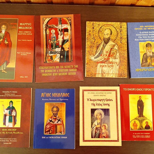 Christian books like new, large pack of 14, Orthodox faith and saints