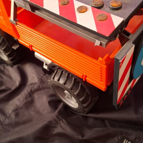 Bruder asphalt paving truck toy