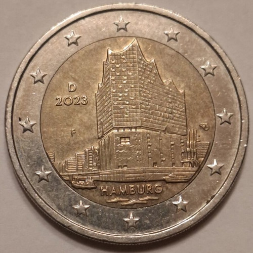 German commemorative coins set of 4 like new, 2 euro