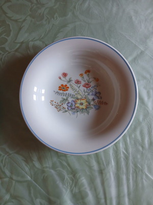 JUNG ceramic plates set used, pack of 12, Blooming series