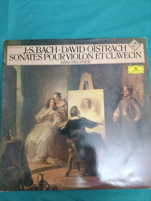 J-S Bach David Oïstrach Sonates pour violon et clavecin LP like new