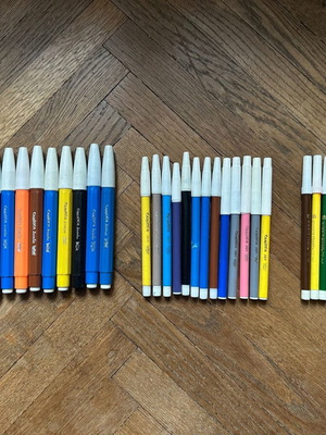 Carioca and Wilson Derby markers used, pack of 29, vintage