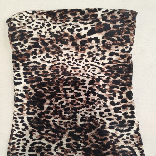 Strapless animal print blouse H&M new, size S