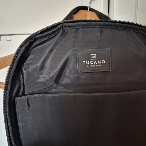 Tucano backpack used, black with laptop compartment